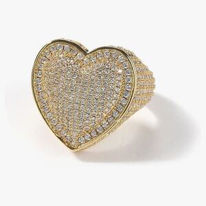 Gold Heart-Shaped Women's Ring